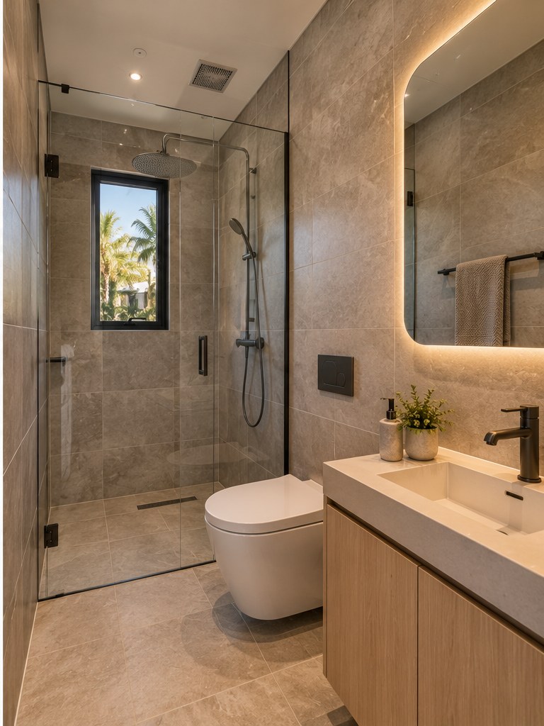 Concept modular home bathroom
